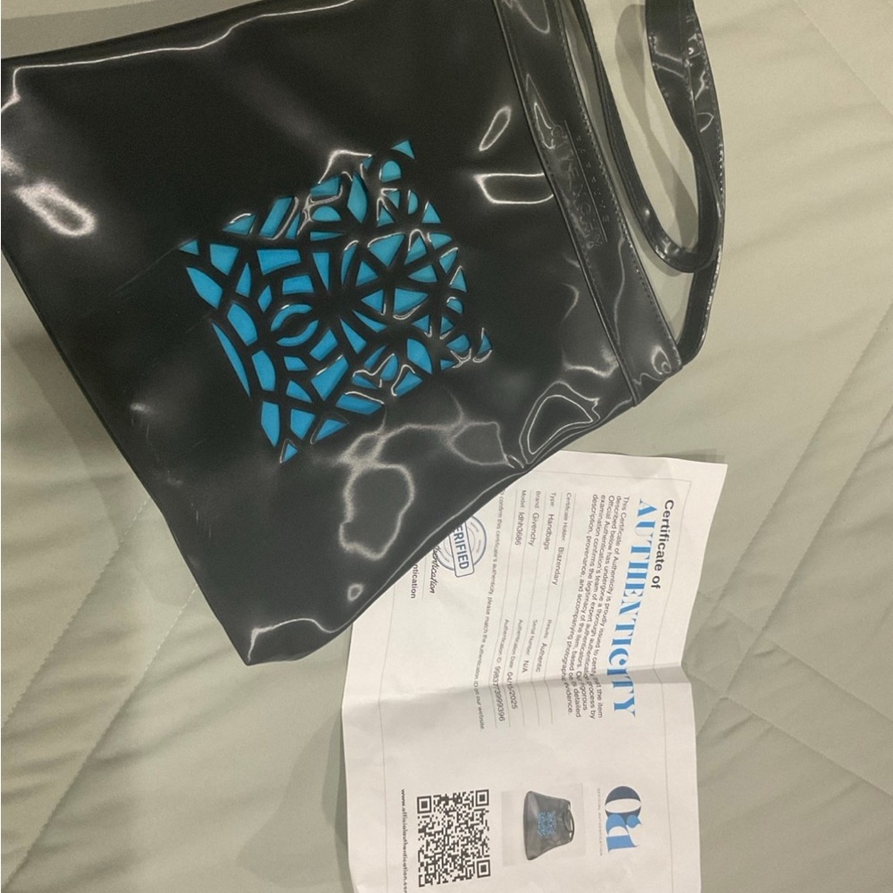 Givenchy Black and Blue Designer Tote Bag